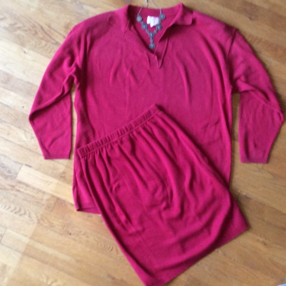 Moda International Dresses & Skirts - 👗Cotton knit top & skirt set, Size M